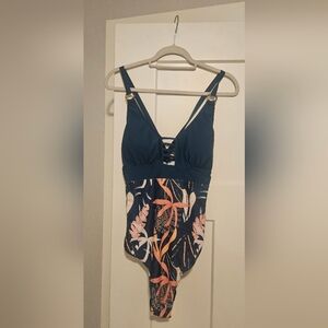 Elegant Floral One Piece Swimsuit